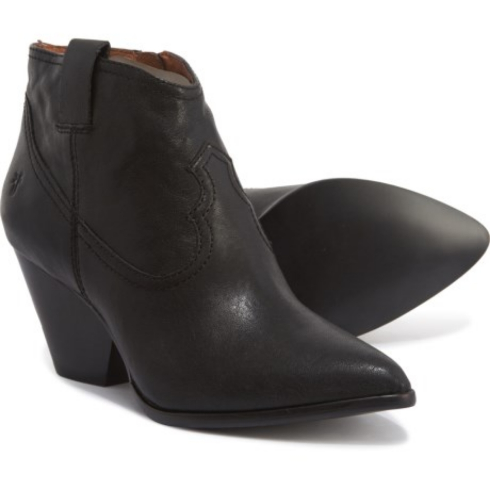 NWOT FRYE Reina Leather Western Ankle Bootie 11
